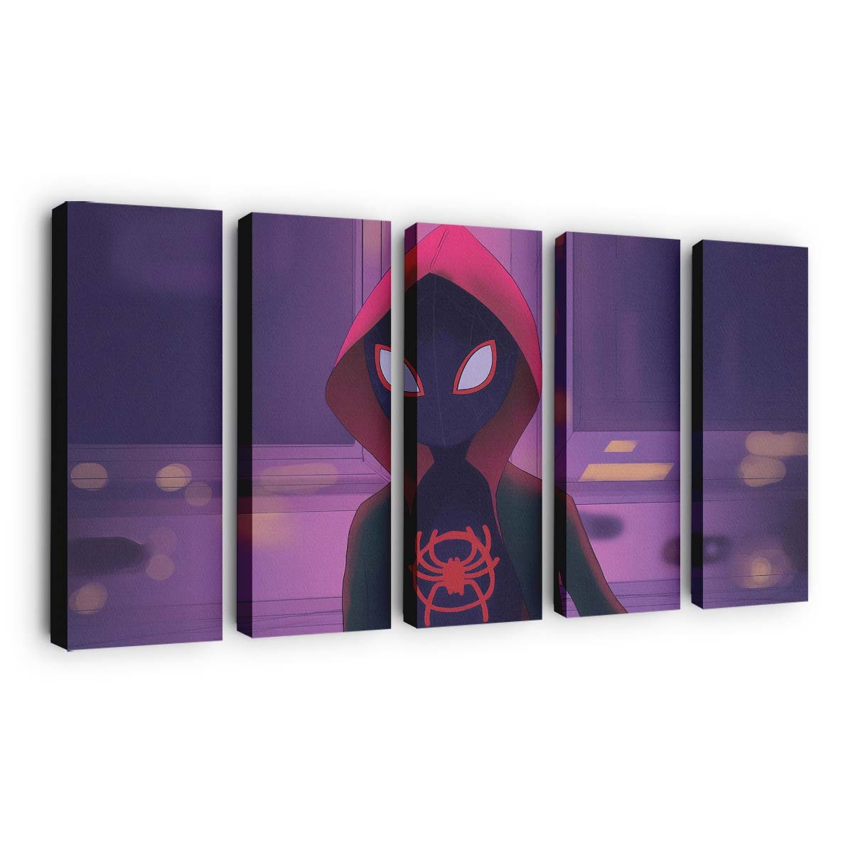 Miles Morales Spider Verse Artwork Leinwandbild - Wanddeko