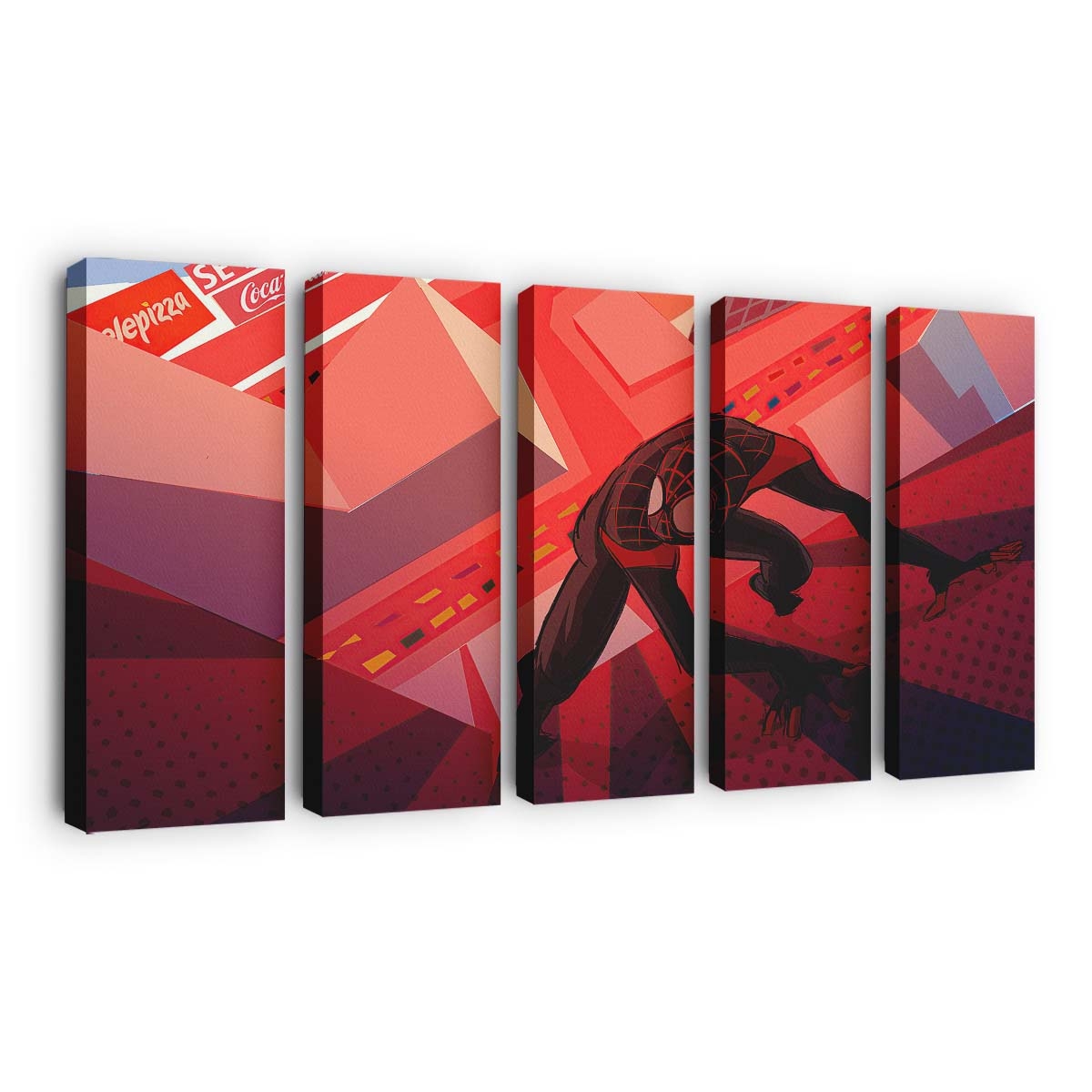 Miles Morales Wandkletterer Leinwandbild - Wanddeko