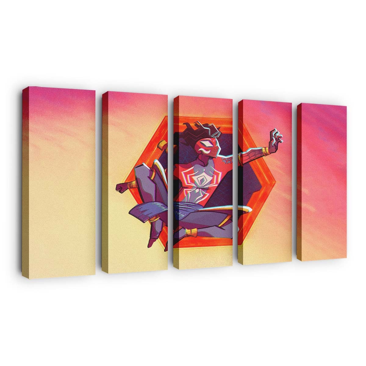 Pavitr Prabhakar in Spider Man: Across the Spider Verse Leinwandbild - Wanddeko