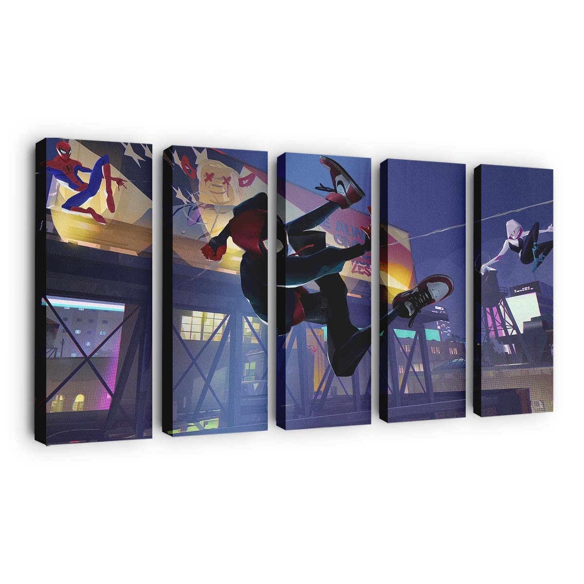 Peter Parker Spider Man Into the Spider Verse Leinwandbild - Wanddeko