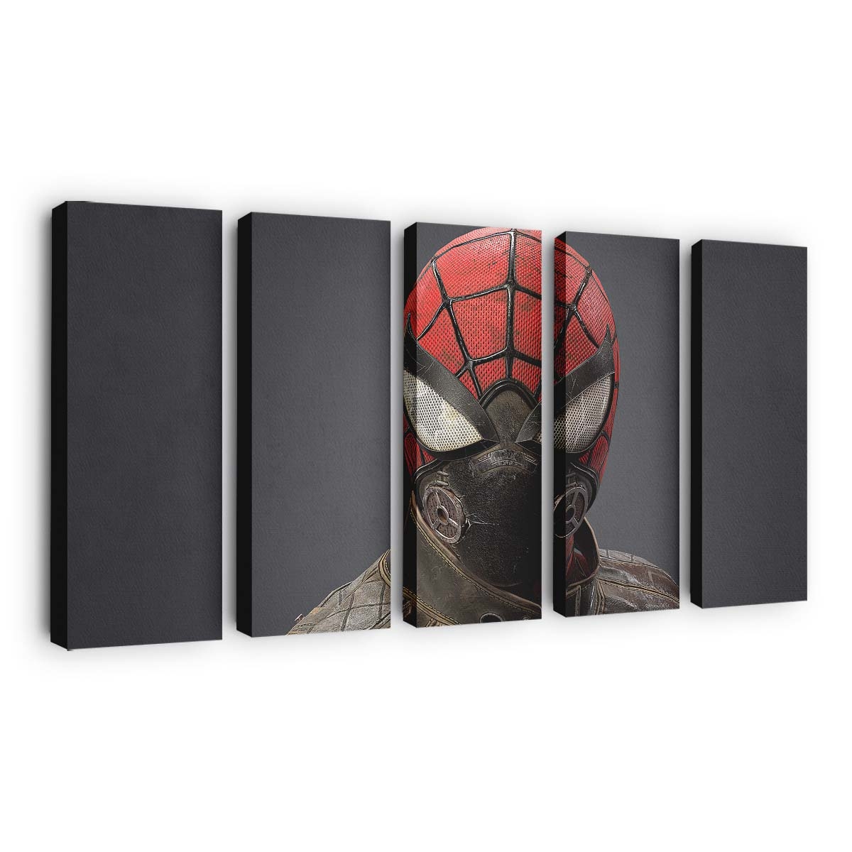 Postapokalyptische Spider Man Maske Leinwandbild - Wanddeko
