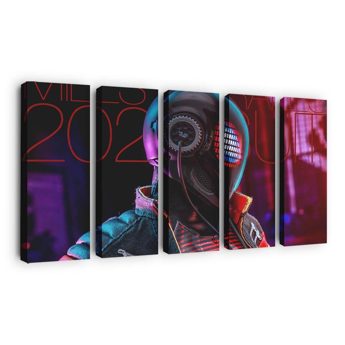 Spider Man Miles Morales Figurenkostüm Leinwandbild - Wanddeko