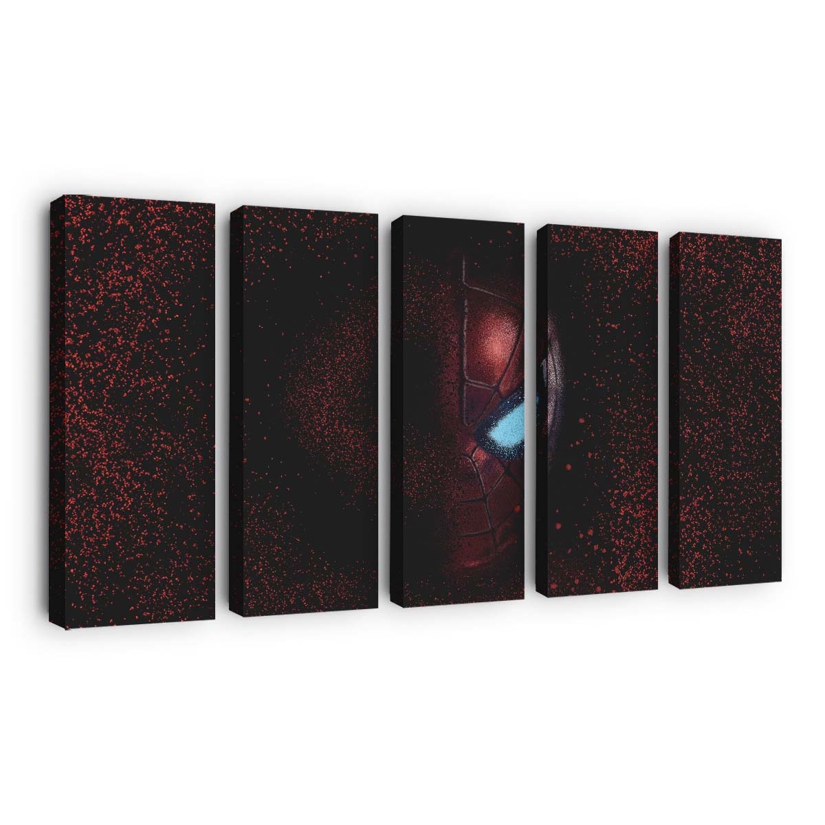 Spektakuläre Spider Man Maske Leinwandbild - Wanddeko