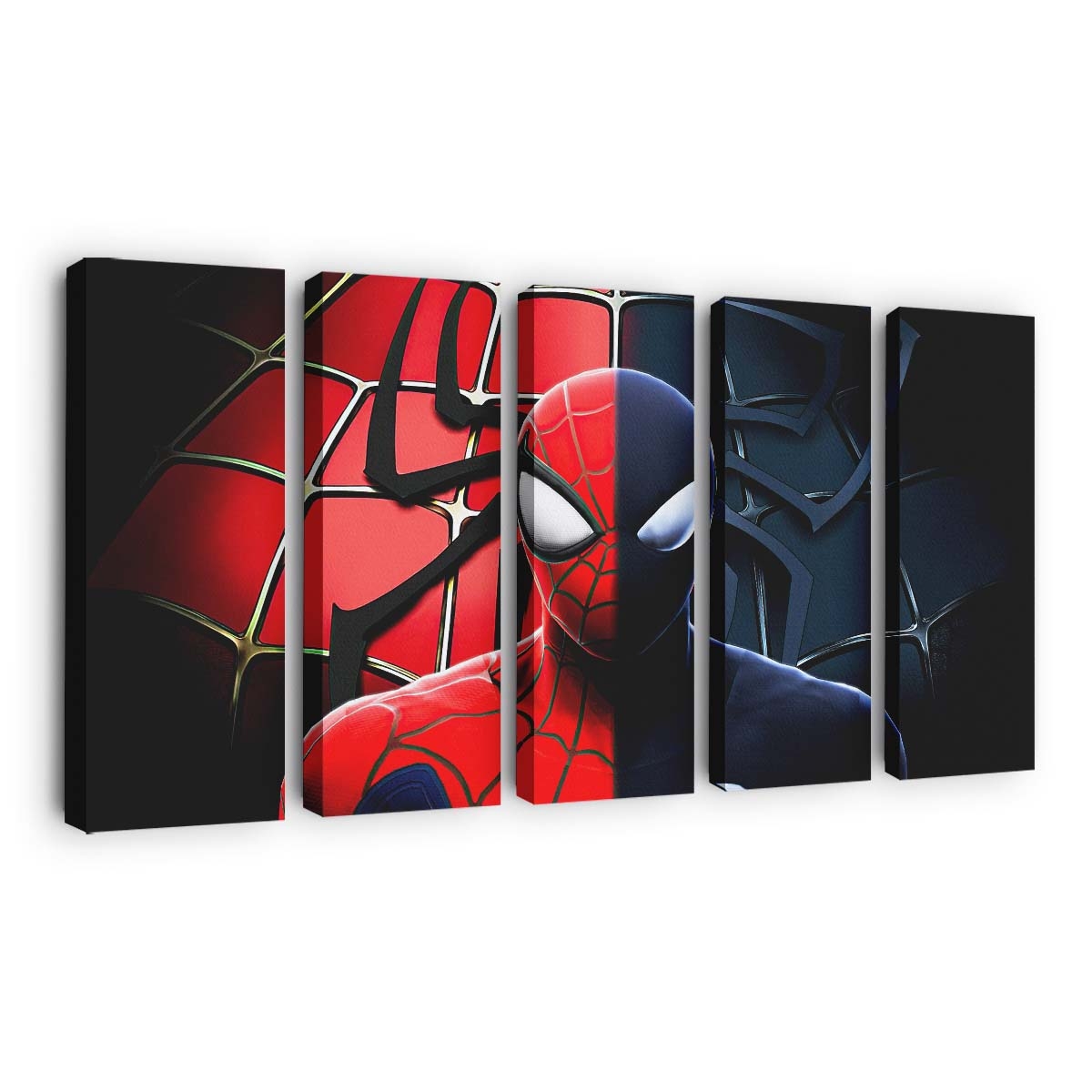 Spider Man Klassiker und Symbiote Leinwandbild - Wanddeko