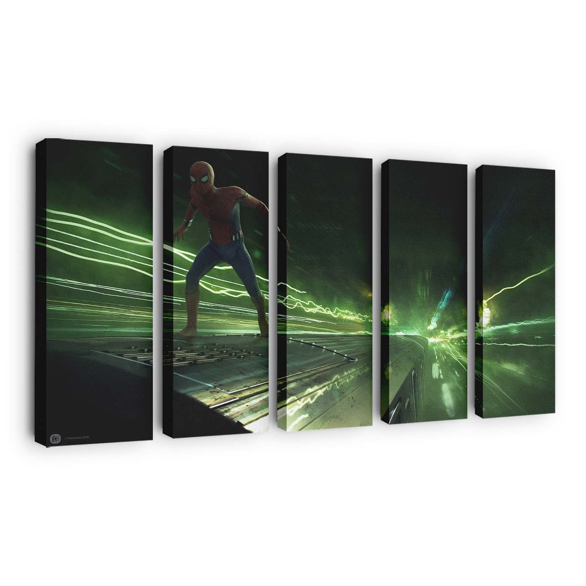 Spider Man: Far From Home Lichtgeschwindigkeitszug Leinwandbild - Wanddeko