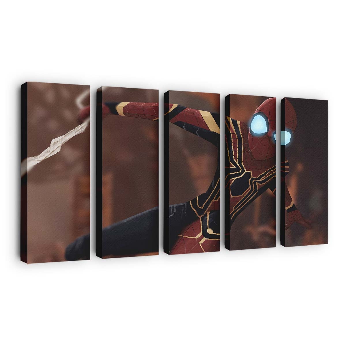 Spider Man leuchtende Augen Leinwandbild - Wanddeko