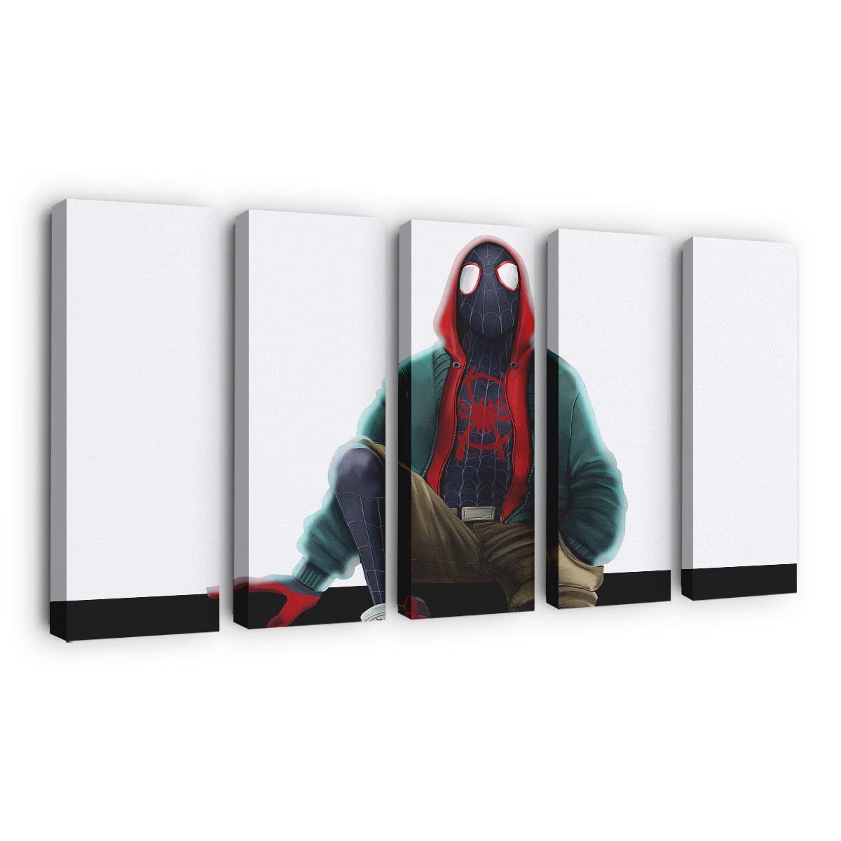 Spider Man Miles Kunstwerk Leinwandbild - Wanddeko