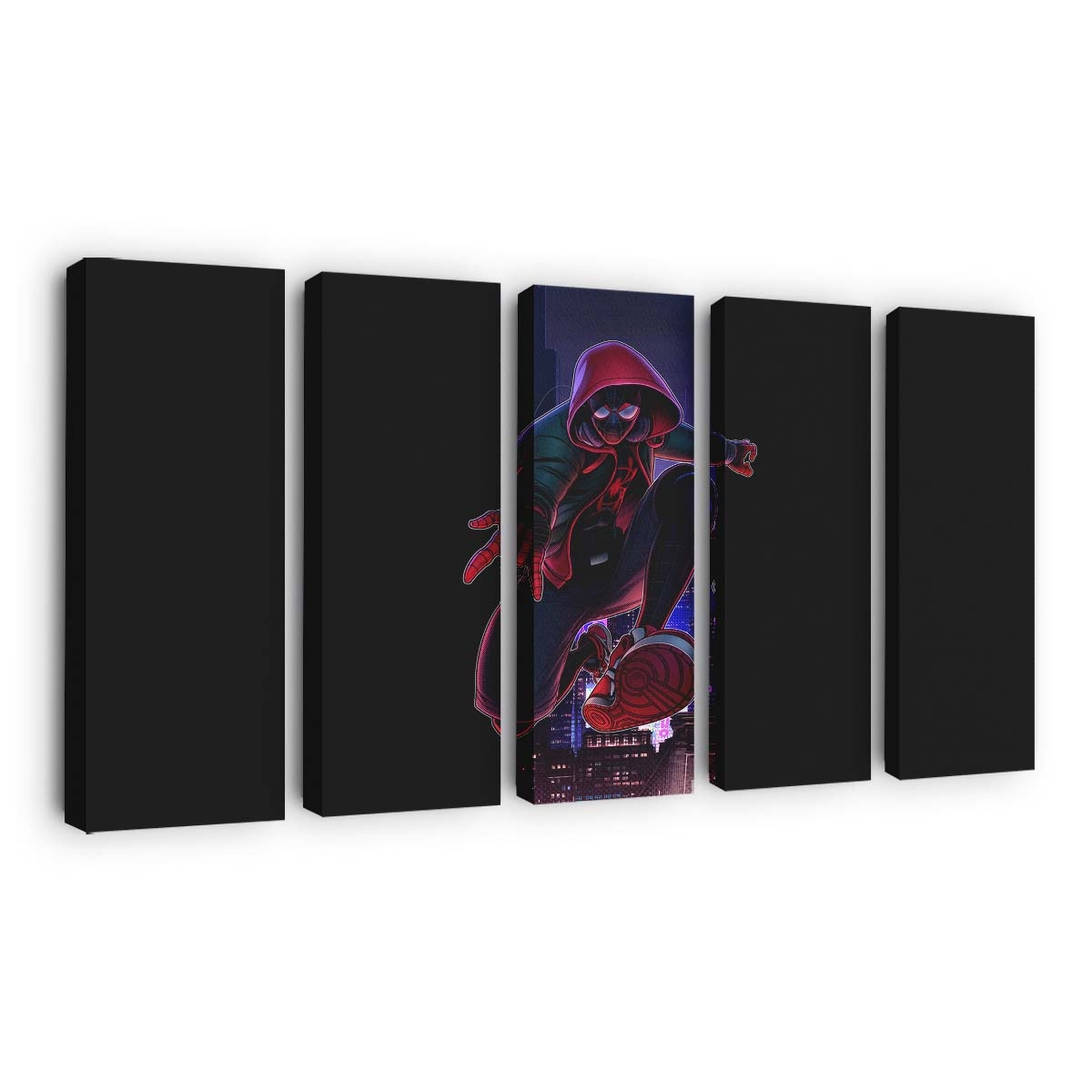 Spider Man Miles kommt 2 Leinwandbild - Wanddeko