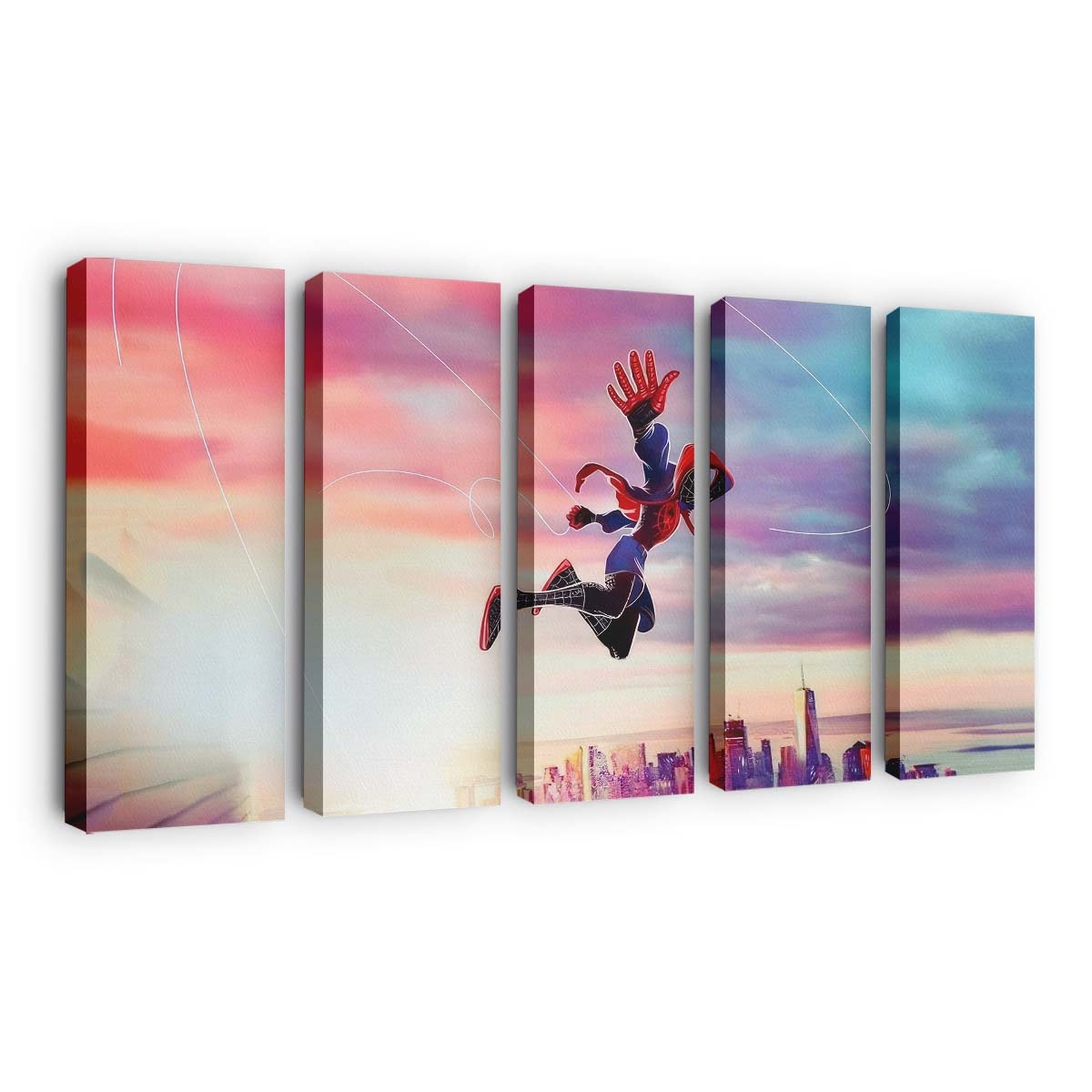 Spider Man Miles Morales Artwork Leinwandbild - Wanddeko