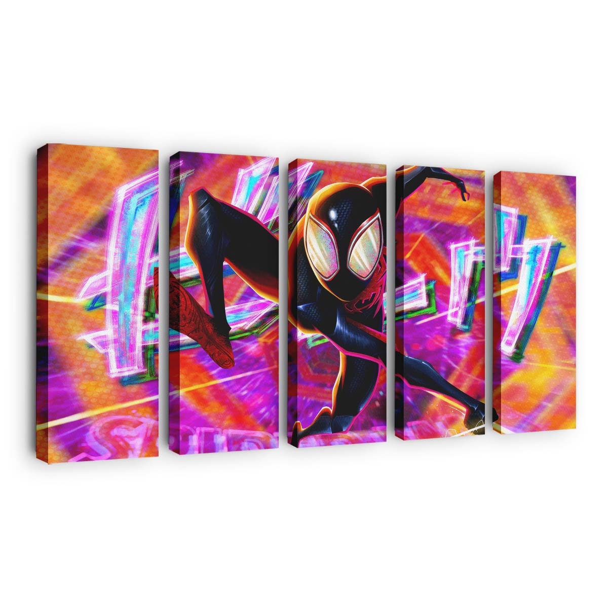 Spider Man Miles Morales Art New Leinwandbild - Wanddeko