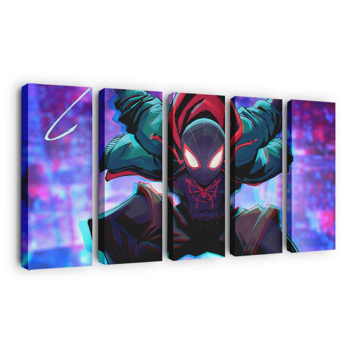 Spider Man Miles Morales Artwork 2 Leinwandbild - Wanddeko