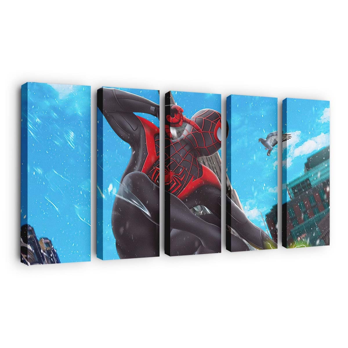 Spider Man Miles Morales 4 Leinwandbild - Wanddeko