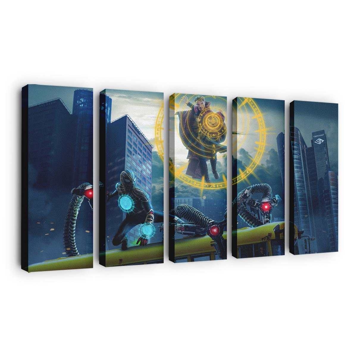 Spider Man: No Way Home Concept Arts Leinwandbild - Wanddeko