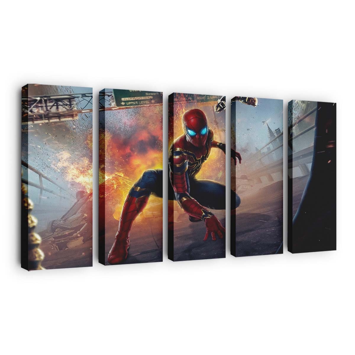 Spider Man: No Way Home Poster Design Leinwandbild - Wanddeko