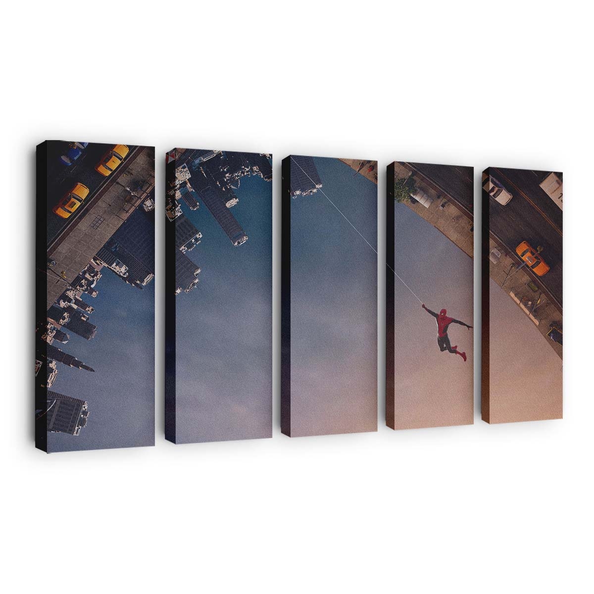 Spider Man: No Way Home Swinging Leinwandbild - Wanddeko