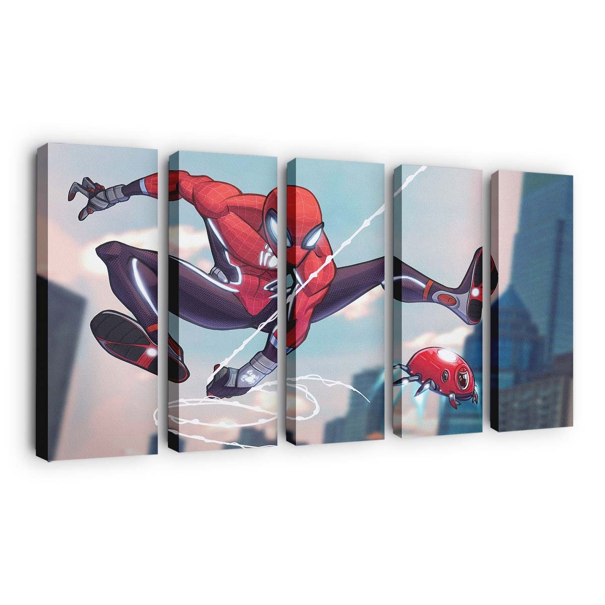 Spider Man Tech Neuer Anzug Leinwandbild - Wanddeko