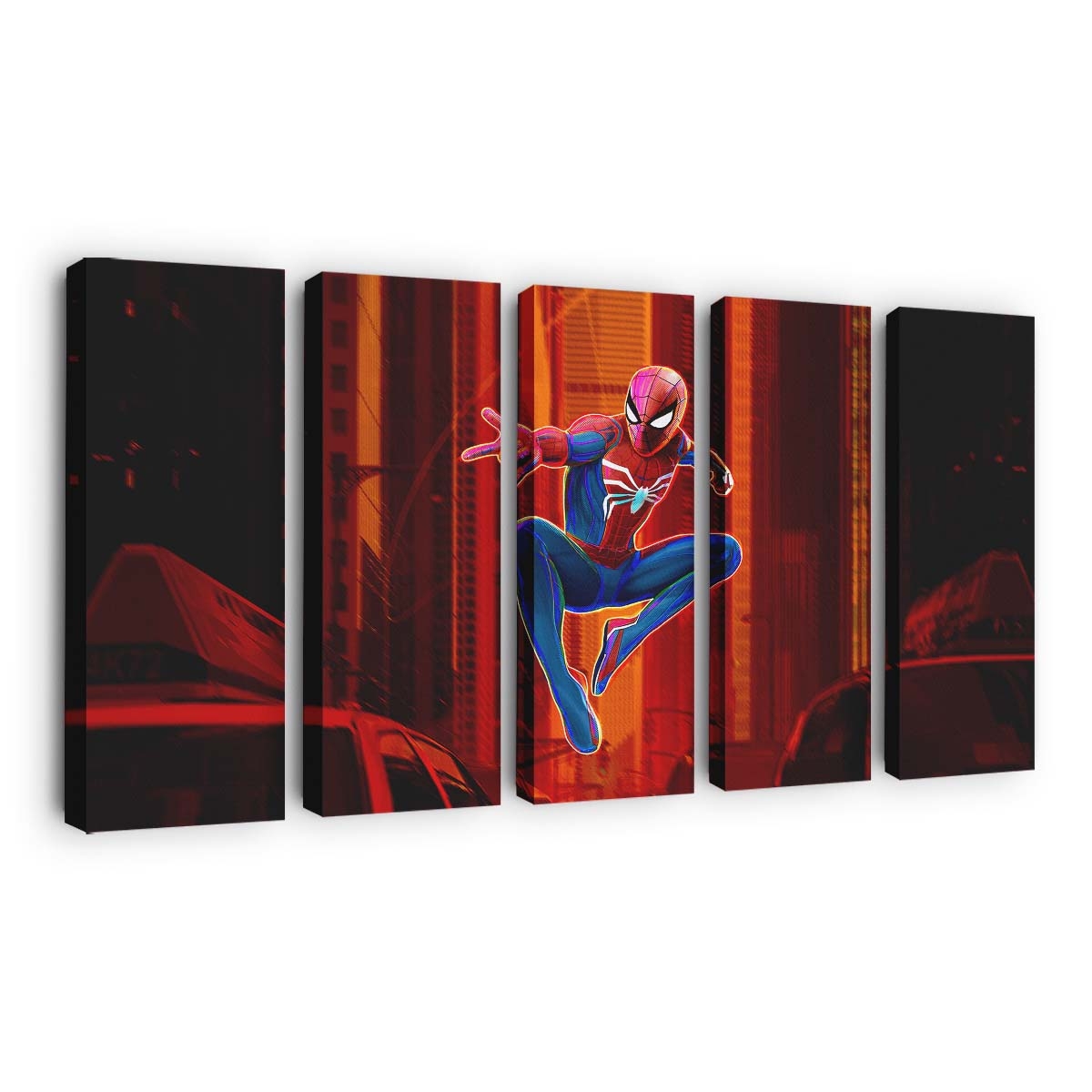 Spider Man Netzschleuder Leinwandbild - Wanddeko