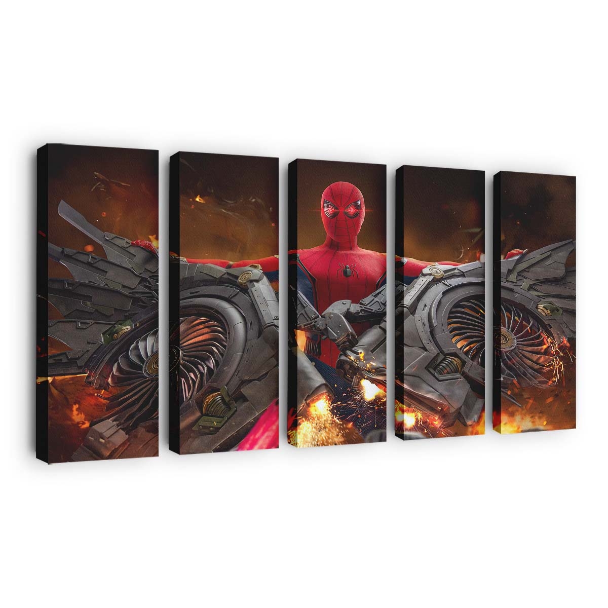 Spider Man Flügel Kunst Leinwandbild - Wanddeko