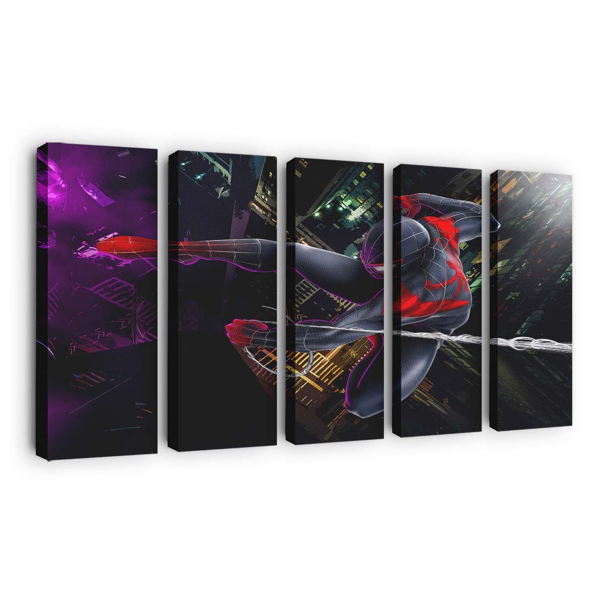 Spider Man Miles 6 Leinwandbild - Wanddeko