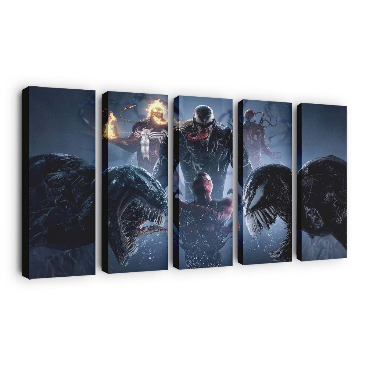 Spider Multiverse Heroes Unite Leinwandbild - Wanddeko