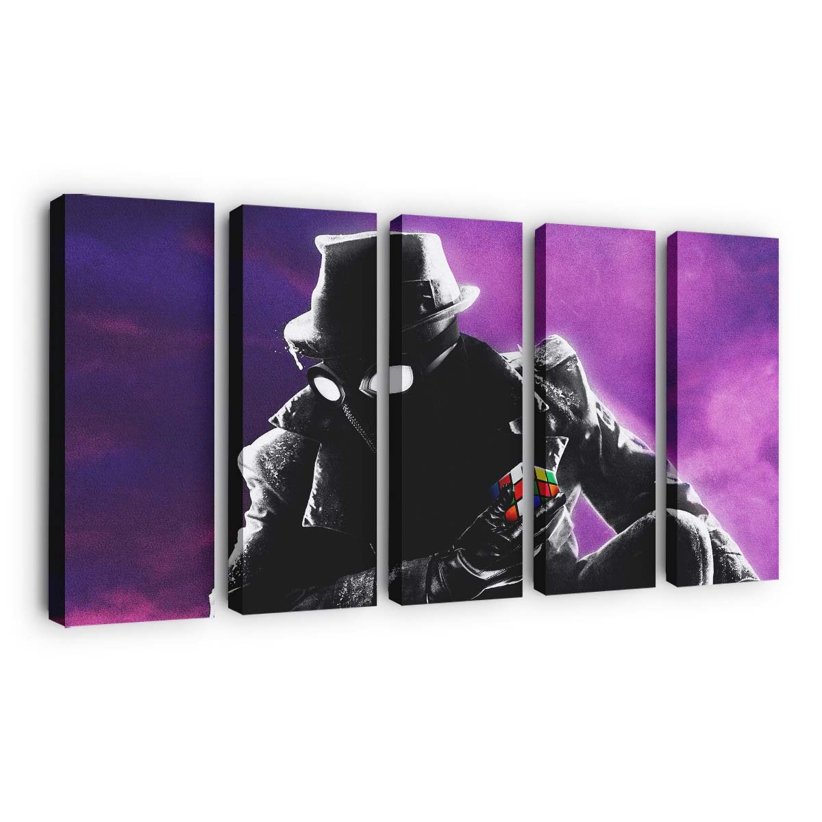 Spider Noir Leinwandbild - Wanddeko