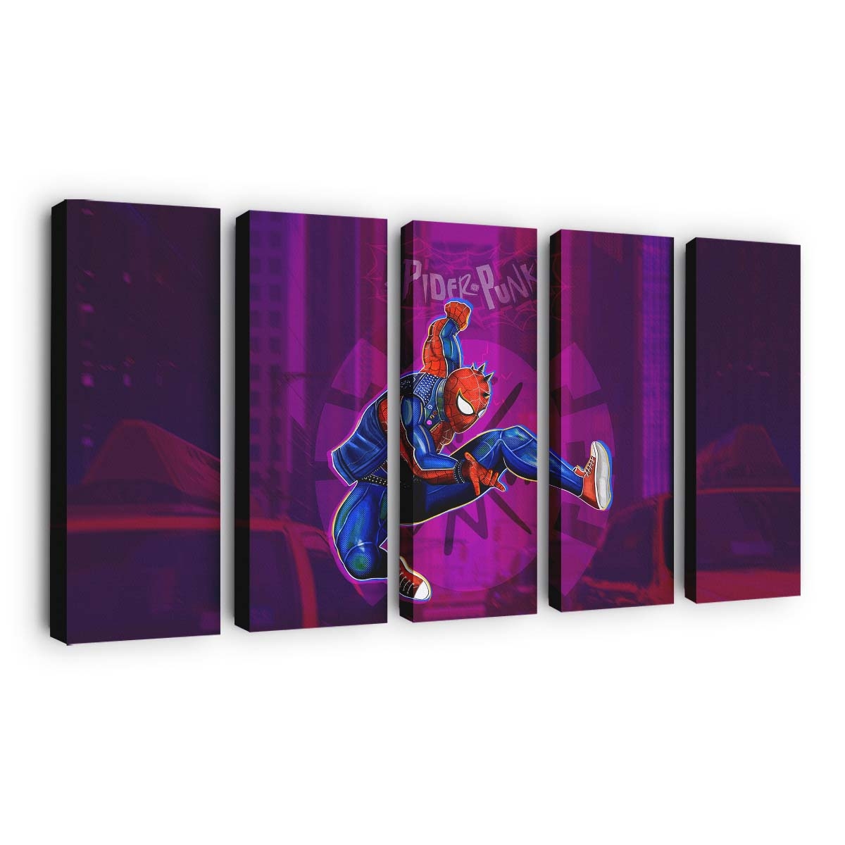 Spider Punk Leinwandbild - Wanddeko