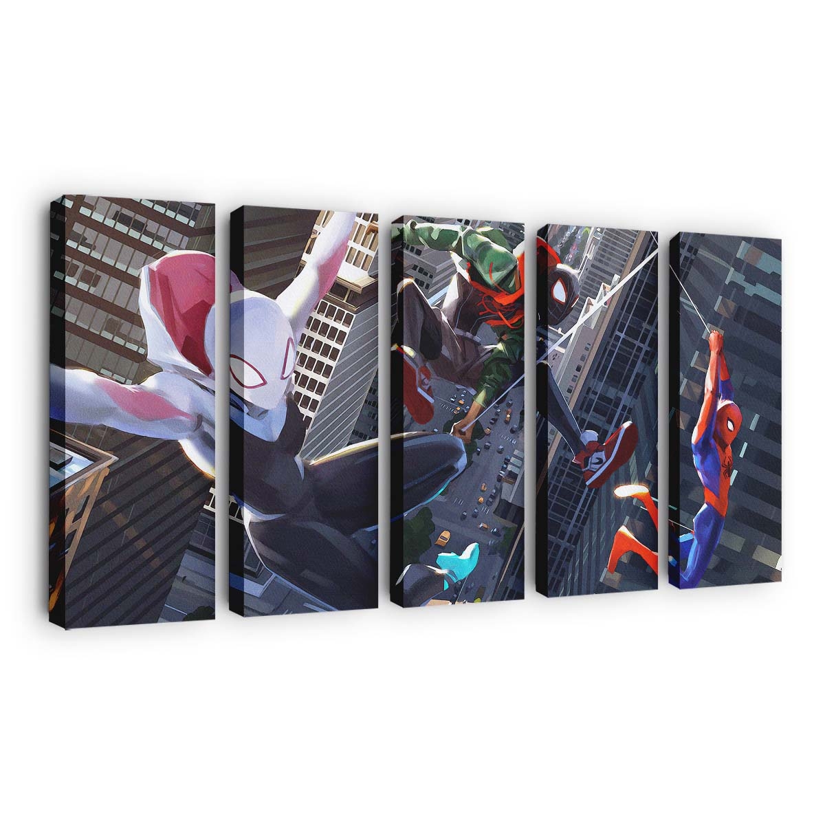 Spider Verse Artworks Leinwandbild - Wanddeko