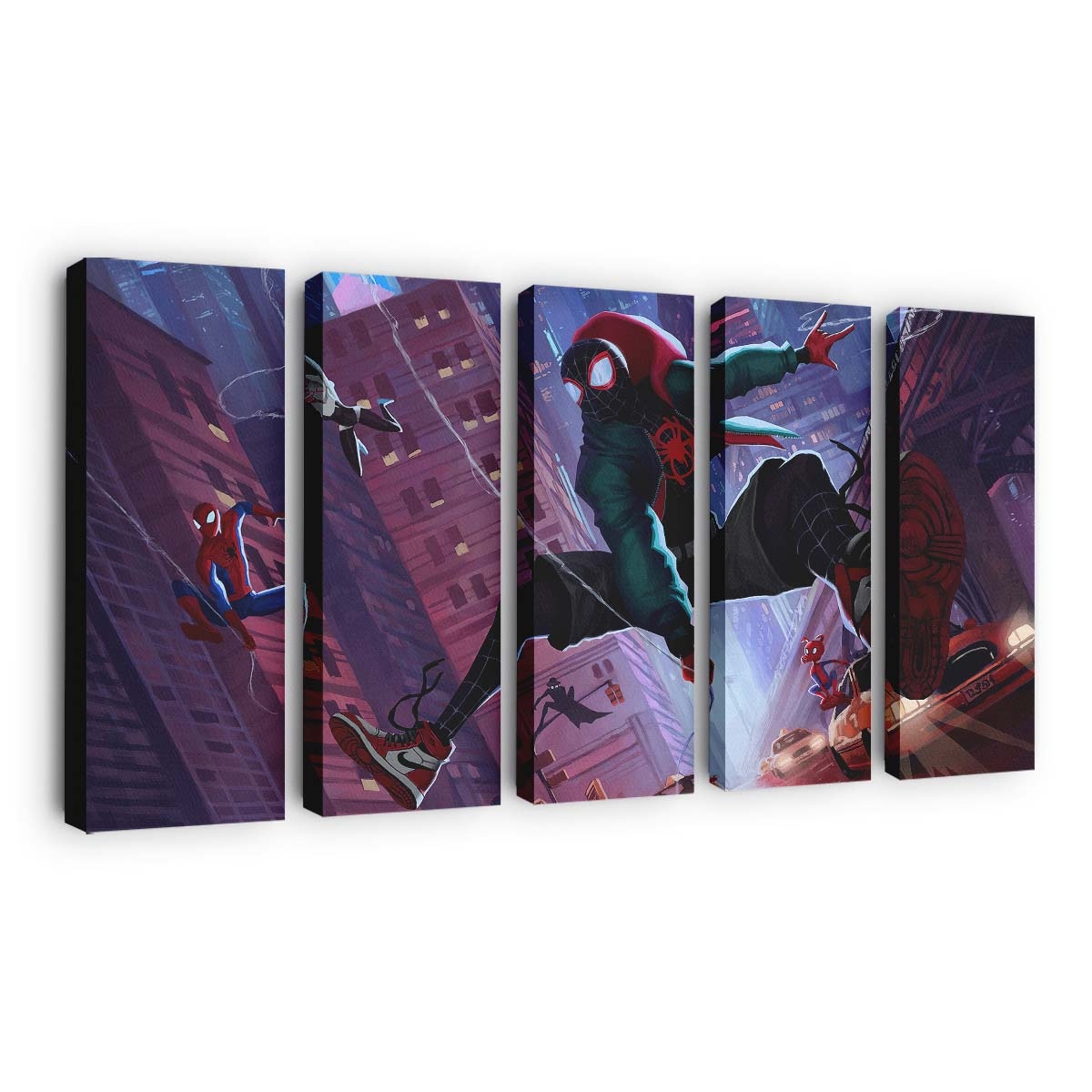 Spider Verse New York Leinwandbild - Wanddeko