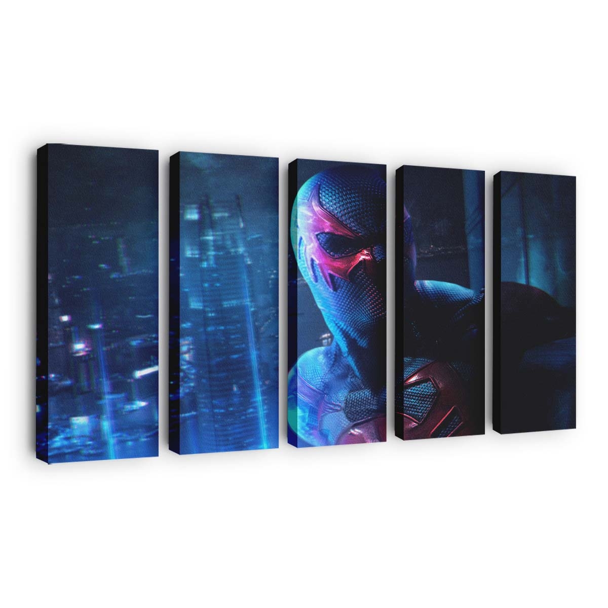 Spider Verse Spider Man 2077 Leinwandbild - Wanddeko