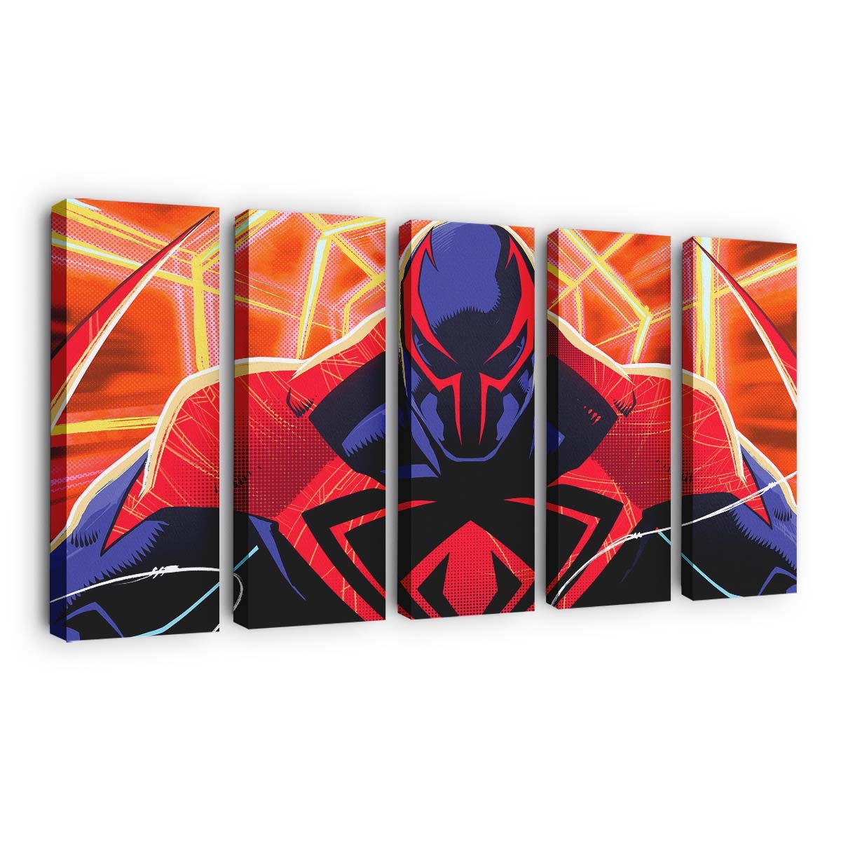 Spider Man 2099 Digitale Kunst Leinwandbild - Wanddeko