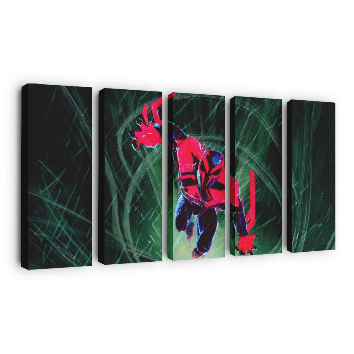 Spider Man 2099 Kunst 3 Leinwandbild - Wanddeko