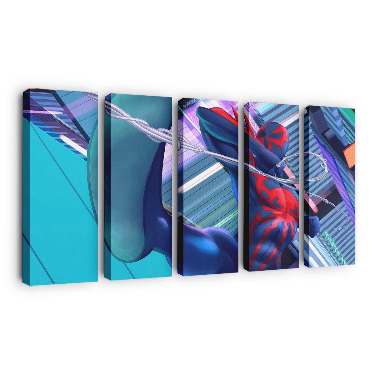 Spider Man 2099 Coming Leinwandbild - Wanddeko