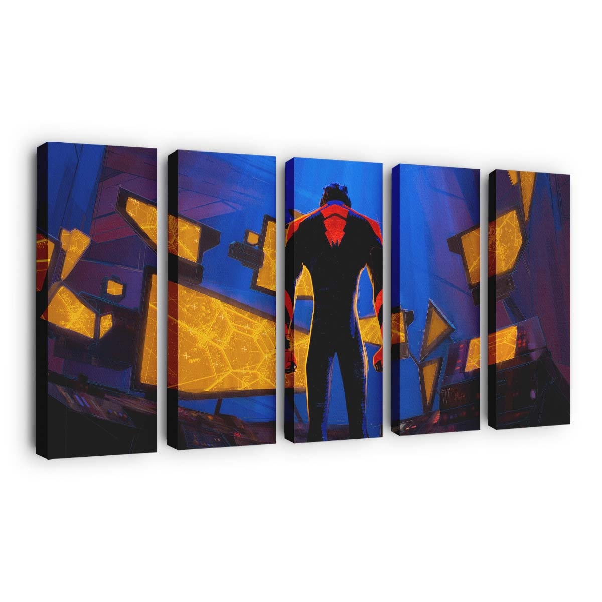 Spider Man 2099 in Spider Man: Across the Spider Verse Leinwandbild - Wanddeko