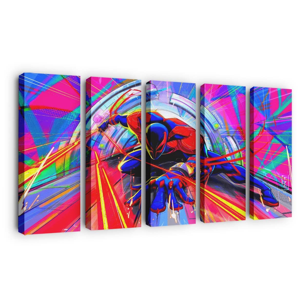 Spider Man 2099 Spider Man Across the Spider Verse Leinwandbild - Wanddeko