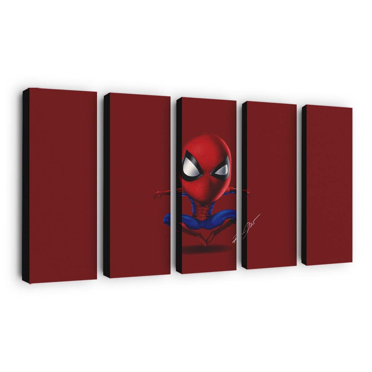 Spider Man Digitales Kunstwerk Leinwandbild - Wanddeko