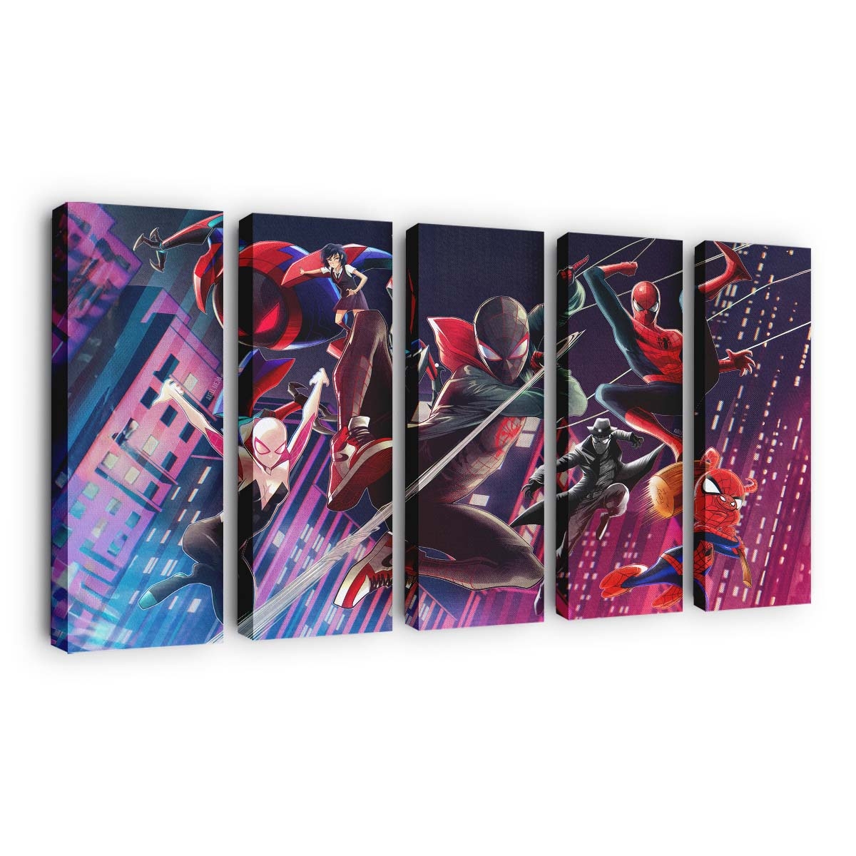 Spider Man Across The Spider Verse 2023 Kunstwerk Leinwandbild - Wanddeko