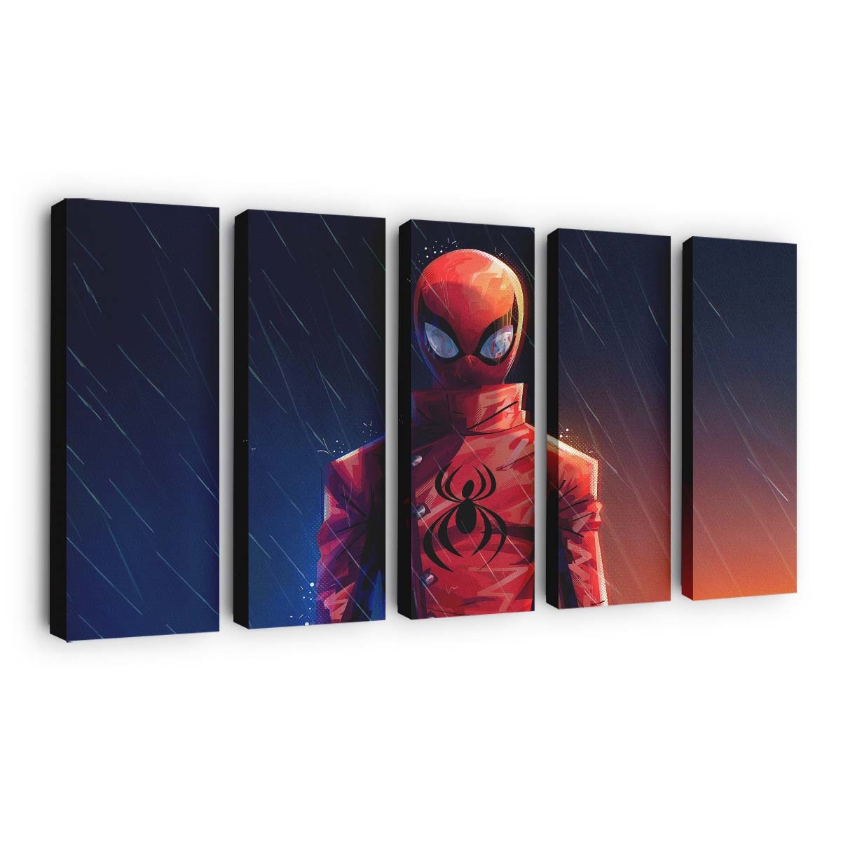 Spider Man Across The Spider Verse Movie Art Leinwandbild - Wanddeko