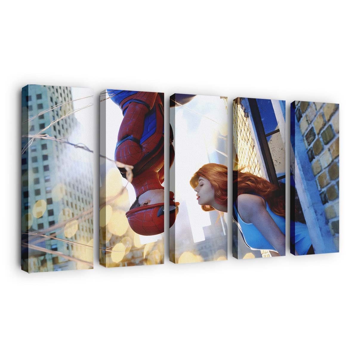 Spider Man bevor wir gehen Leinwandbild - Wanddeko