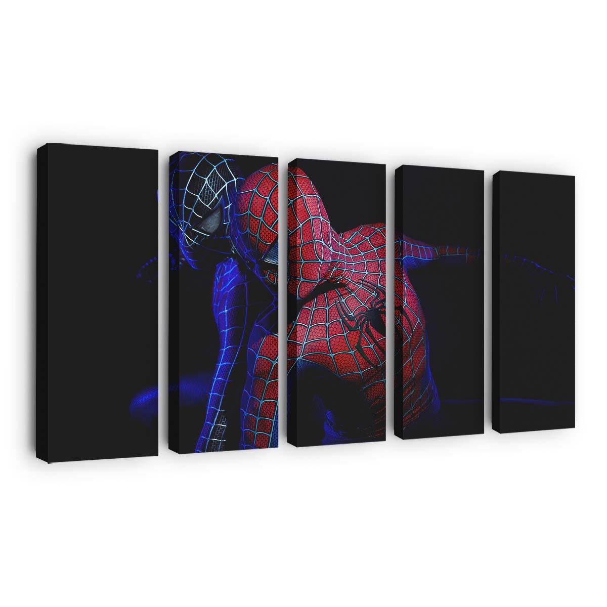 Spider Man schwarz und rot Leinwandbild - Wanddeko