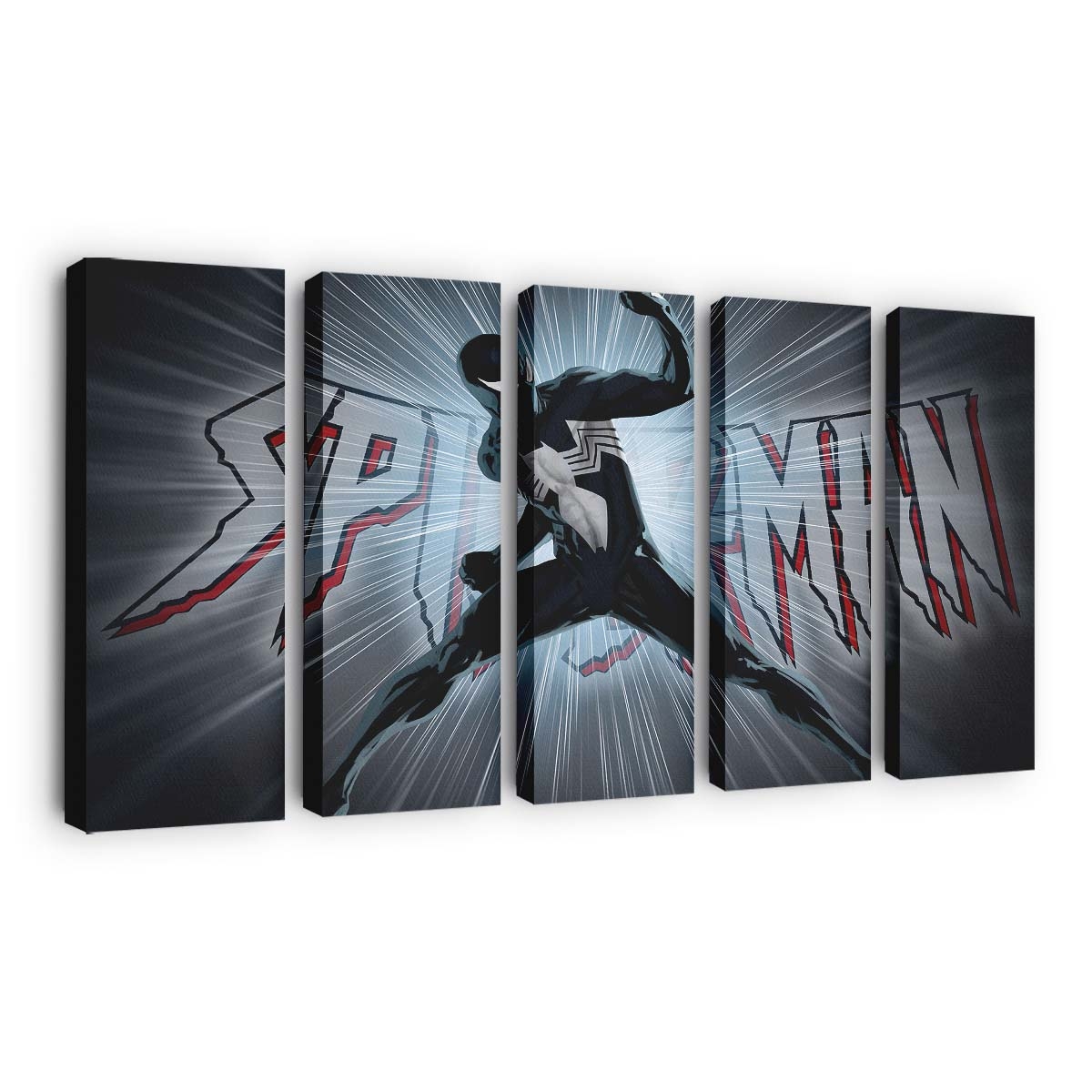 Spider Man schwarzer Anzug 3 Leinwandbild - Wanddeko