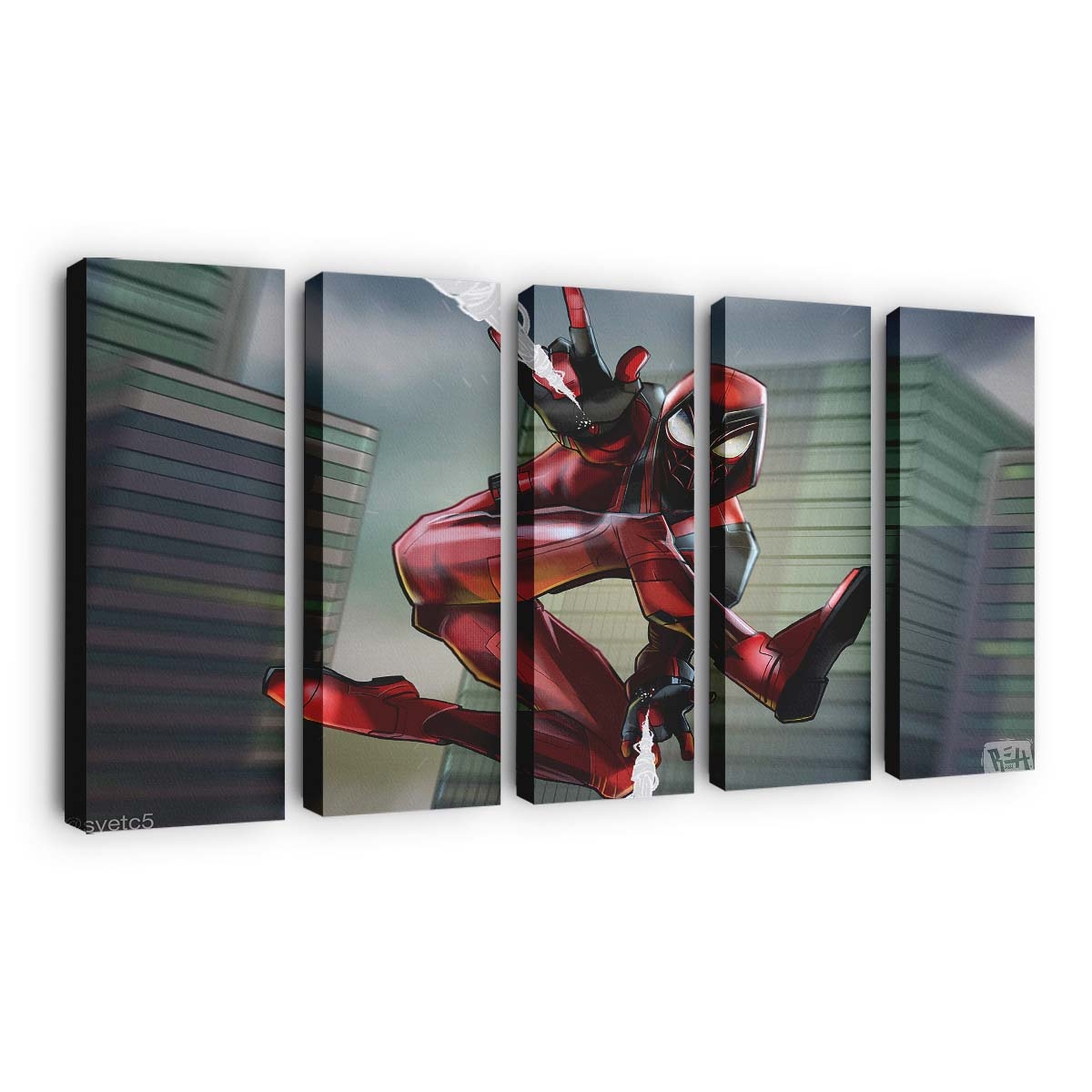 Spider Man Crimson Cowl Suit Leinwandbild - Wanddeko
