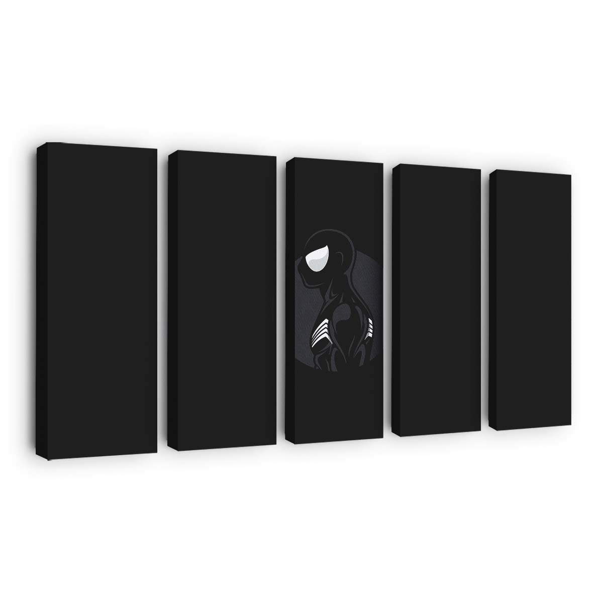 Spider Man Dunkle minimalistische Kunst Leinwandbild - Wanddeko