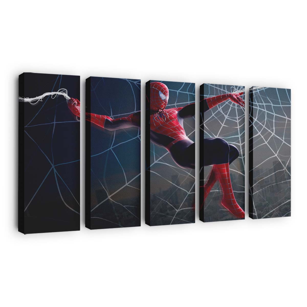 Spider Man Final Swing 2 Leinwandbild - Wanddeko