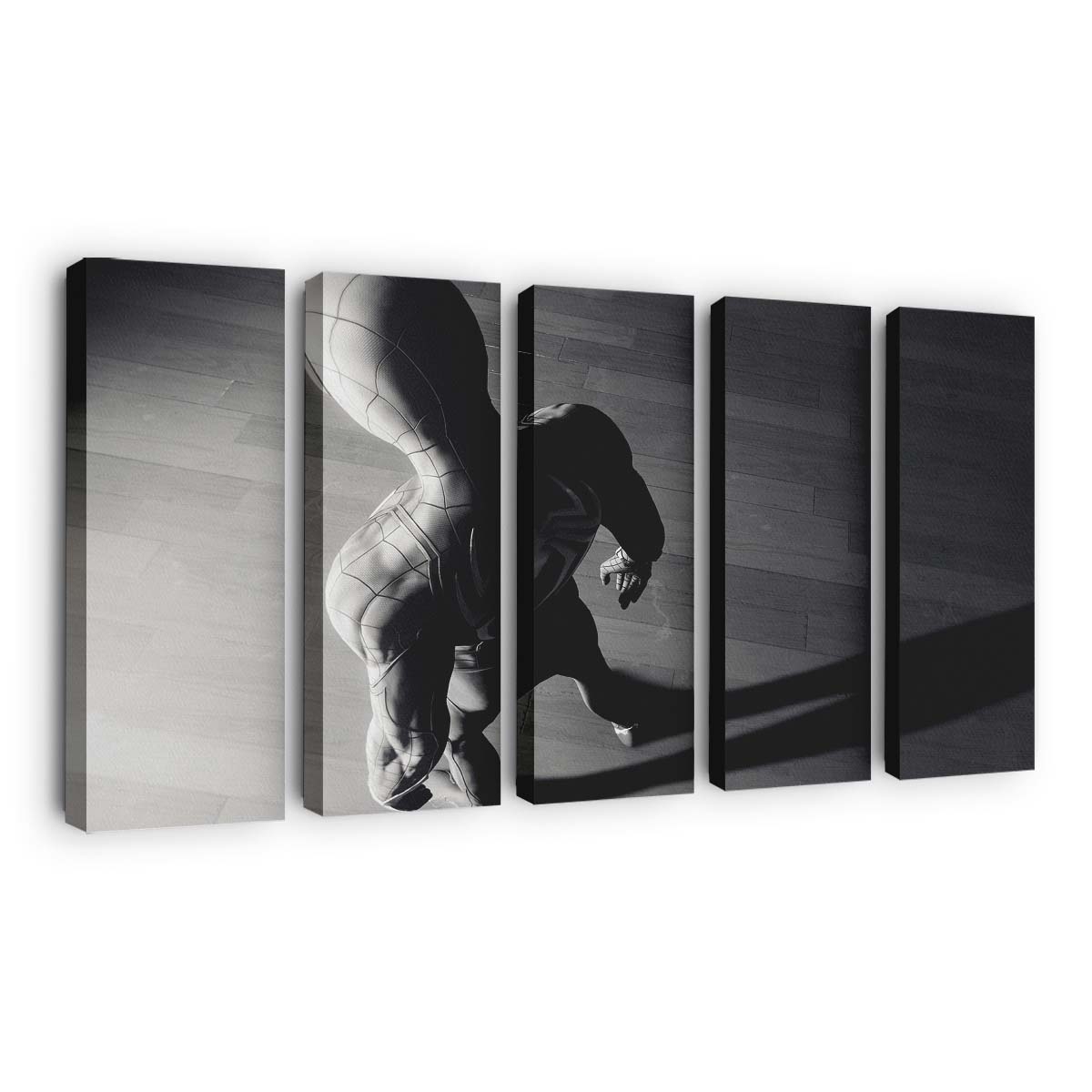 Spider Man Spiel Spider Logo Monochrom Leinwandbild - Wanddeko