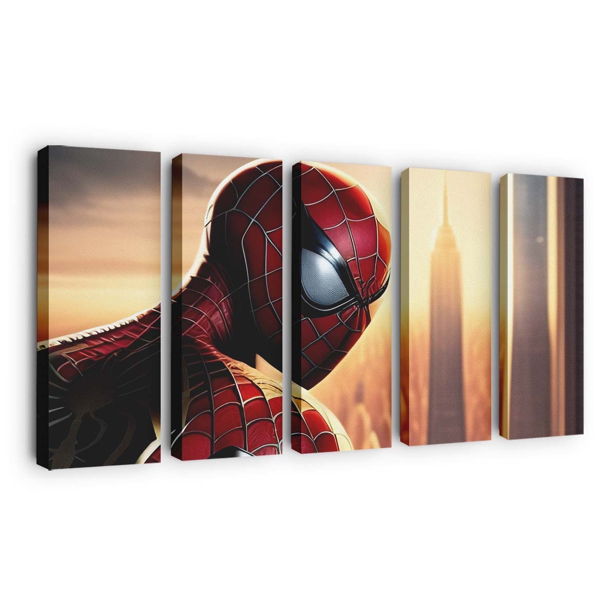 Spider Man in New York Leinwandbild - Wanddeko