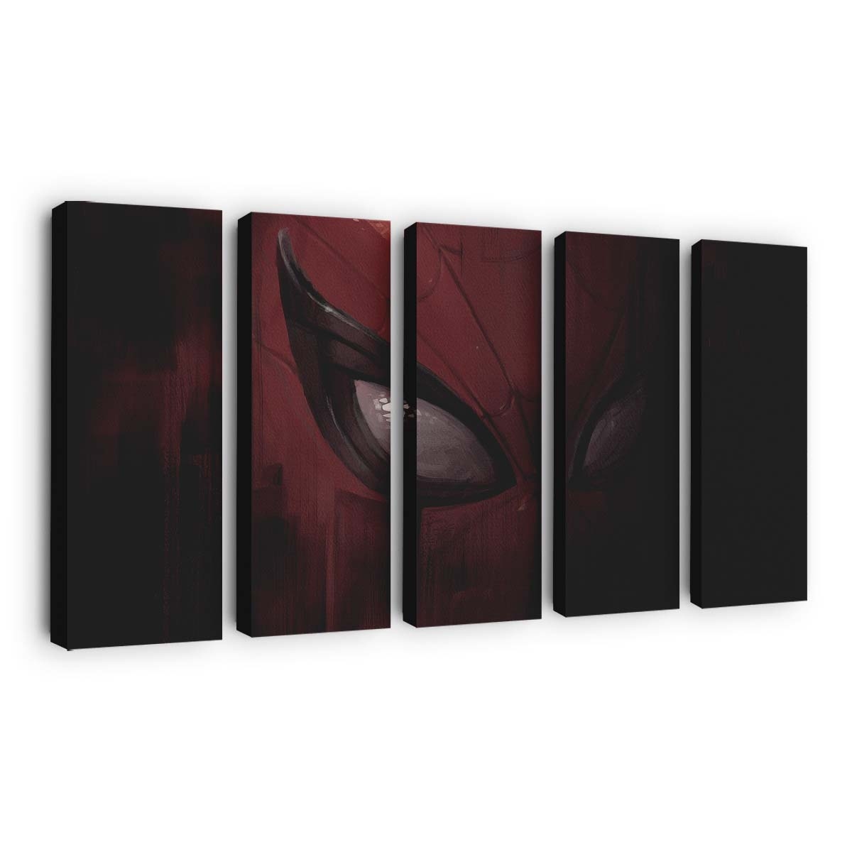 Spider Man Maske Nahaufnahme 3 Leinwandbild - Wanddeko