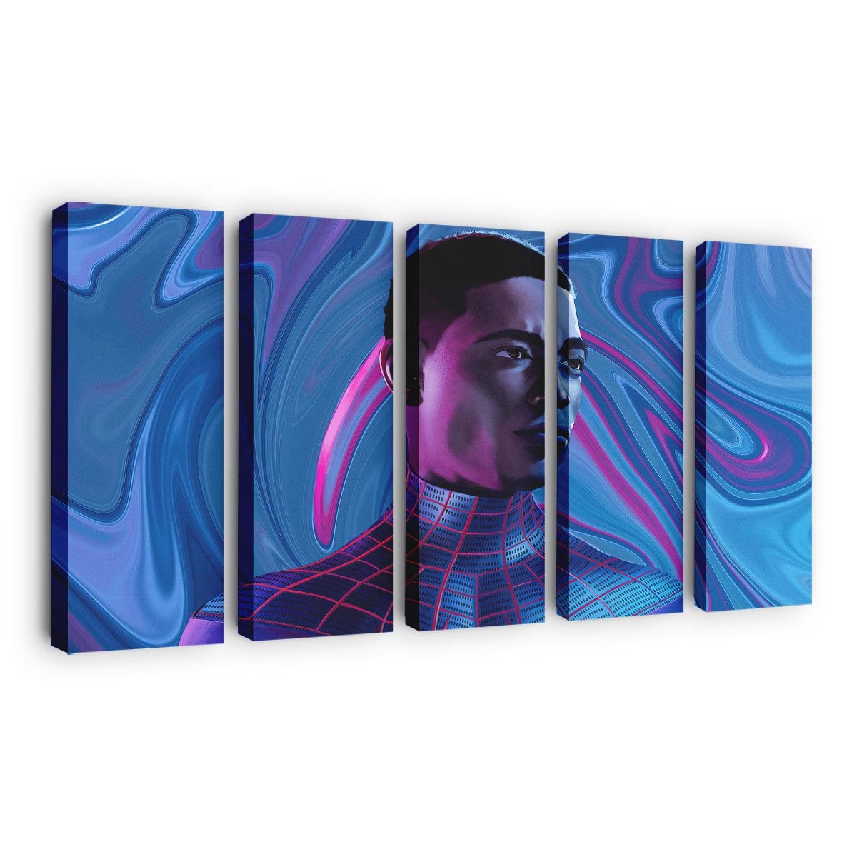 Spider Man Milesmorales Fanart Leinwandbild - Wanddeko