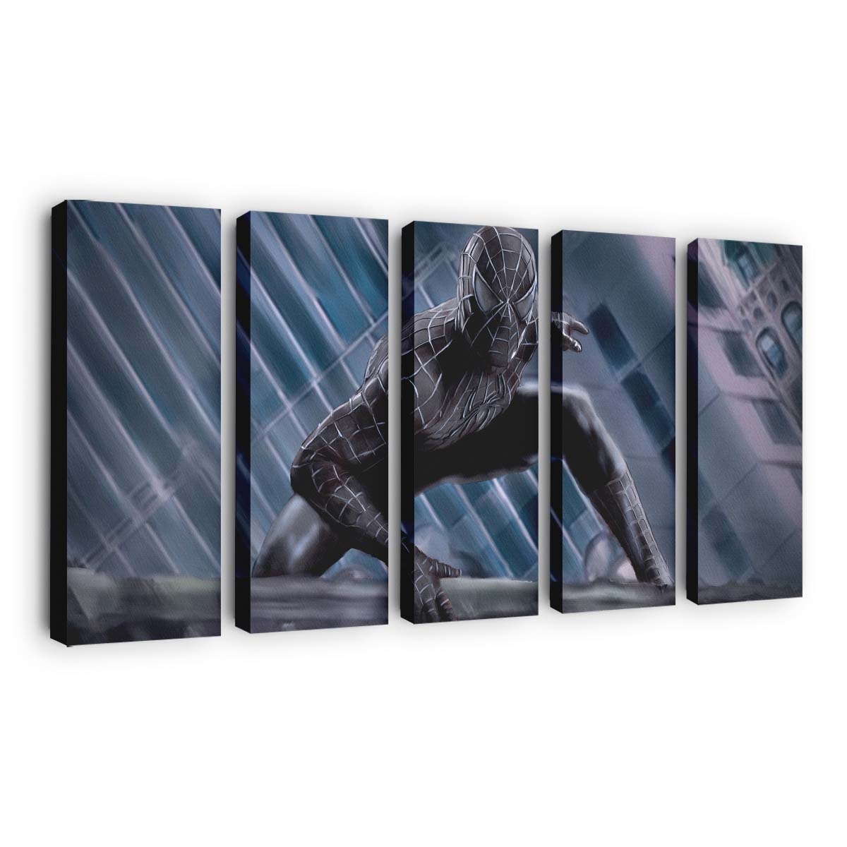 Spider Man Raimi schwarzer Anzug Leinwandbild - Wanddeko