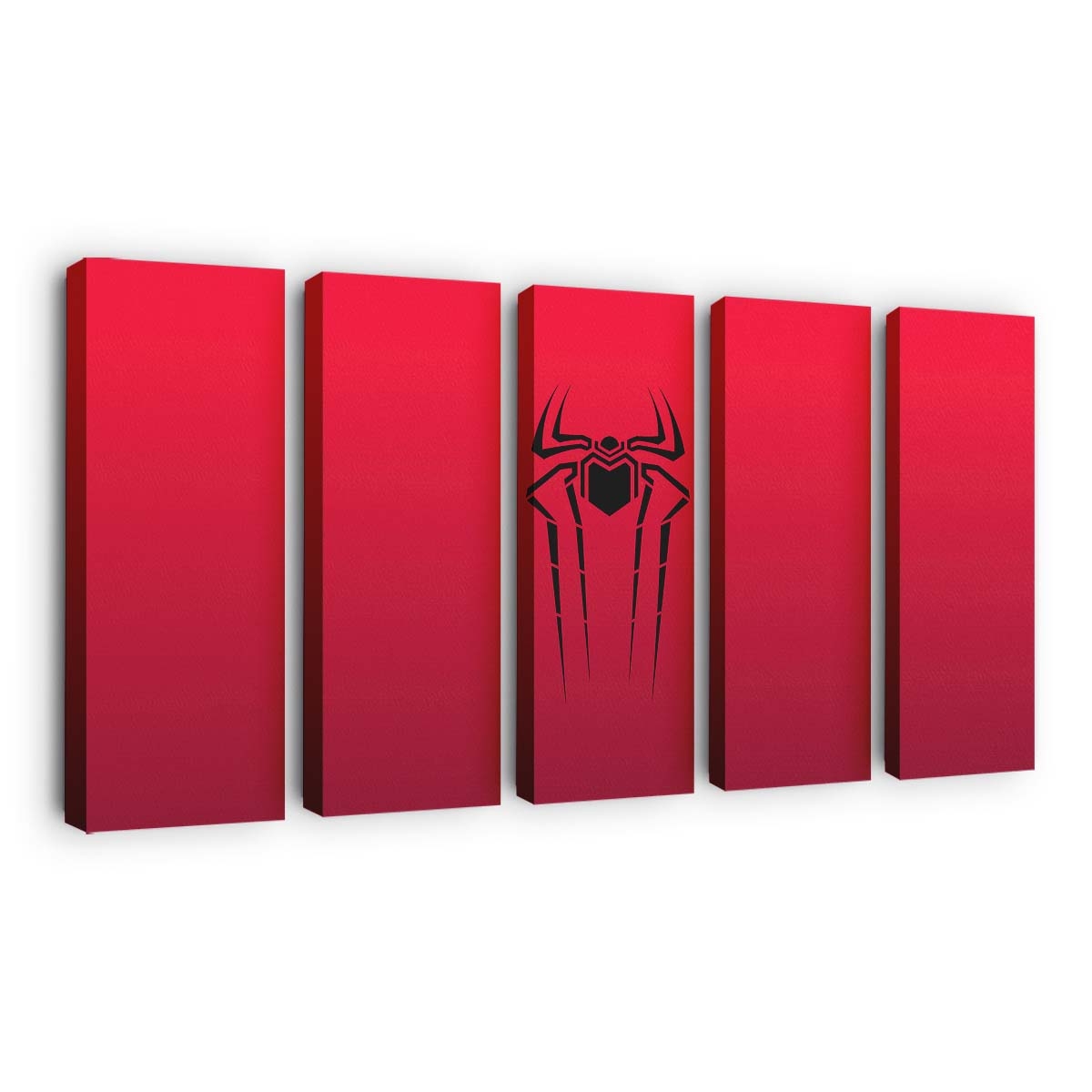 Spider Man Symbol Rot Leinwandbild - Wanddeko