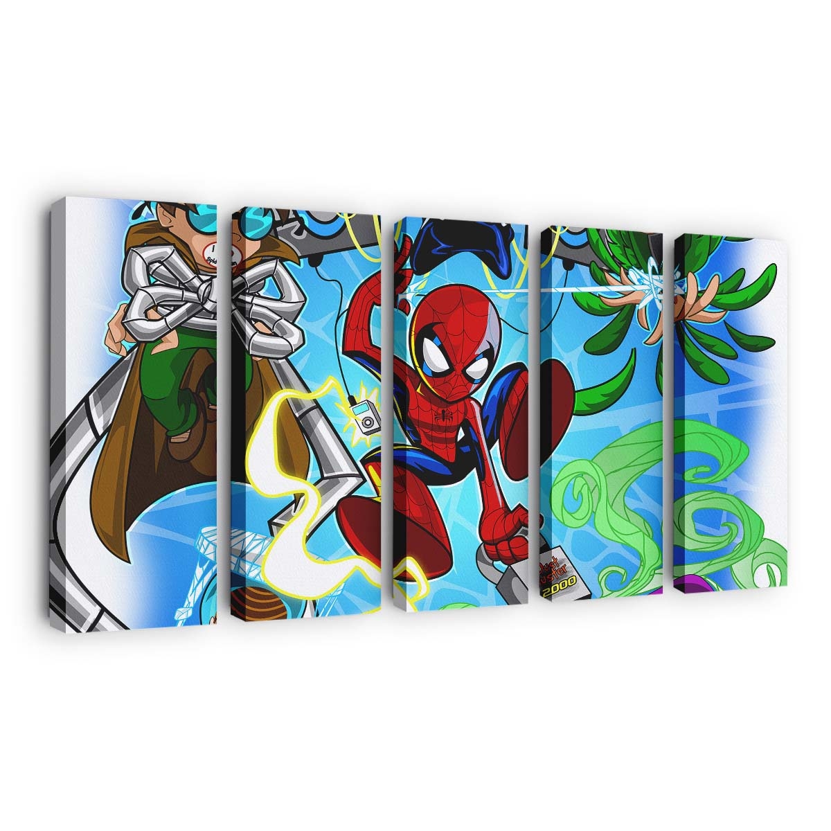 Spidey gegen die Sinister Six Leinwandbild - Wanddeko